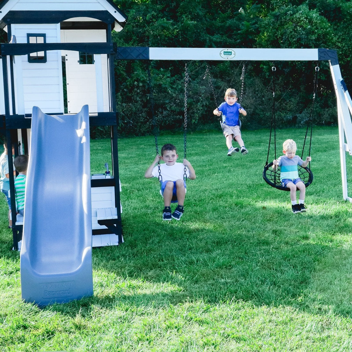 Canyon Creek Swing Set – White - Prioka