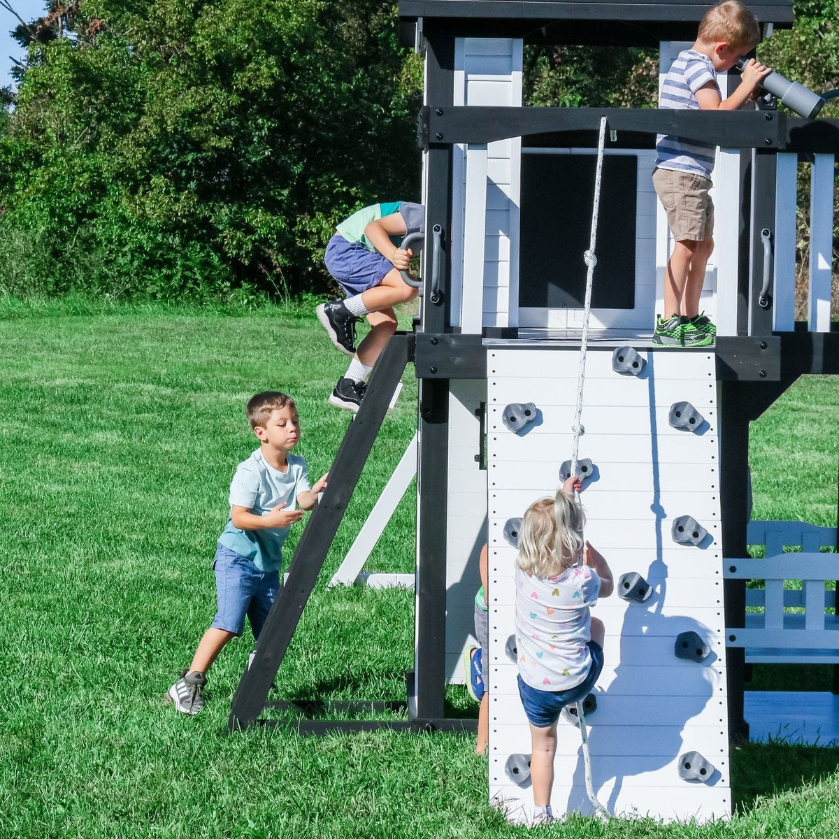 Canyon Creek Swing Set – White - Prioka