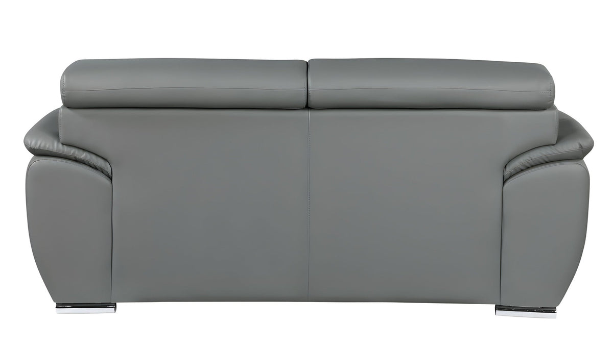 Carter Leather Sofa – Gray - Prioka