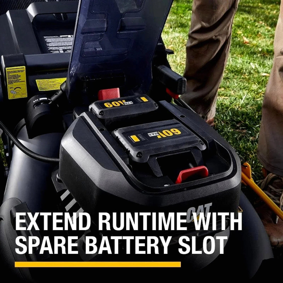 Caterpillar Cat 60V 21-Inch Brushless Walk-Behind Lawn Mower Kit - Prioka