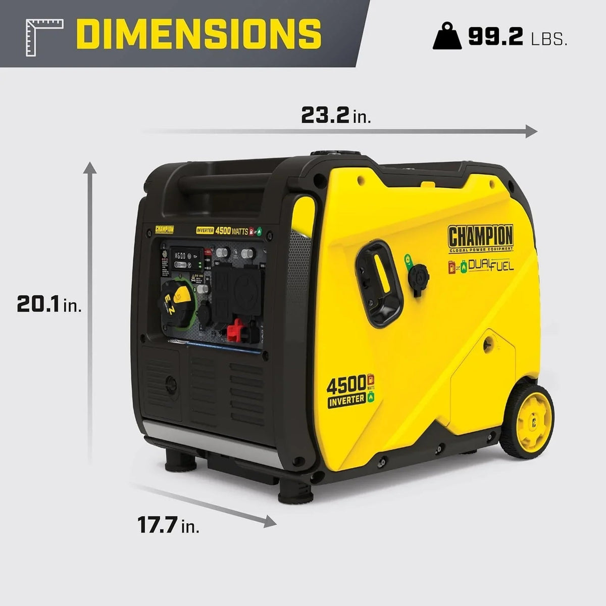 Champion 4,500-Watt Portable Dual Fuel Inverters Generators 200991 - Prioka