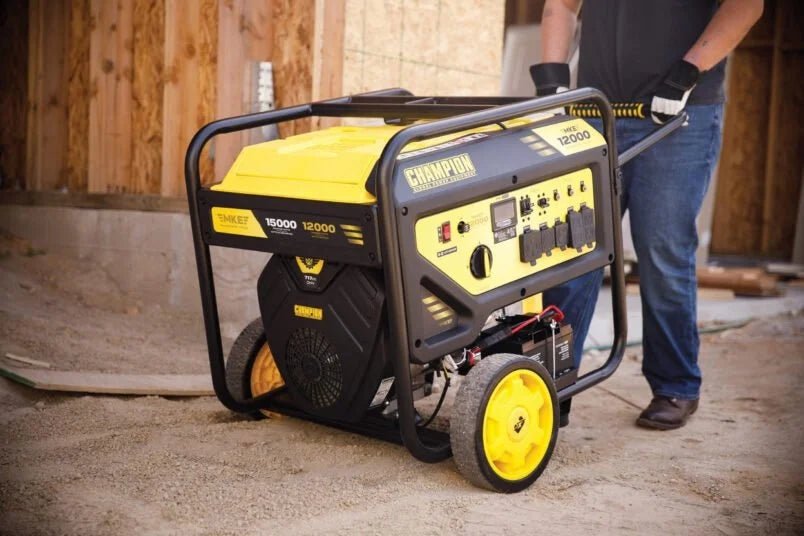 Champion Power Equipment 12,000-Watt Electric Start Dual Fuel Homes Backup Portable Generator with CO Shields - Prioka