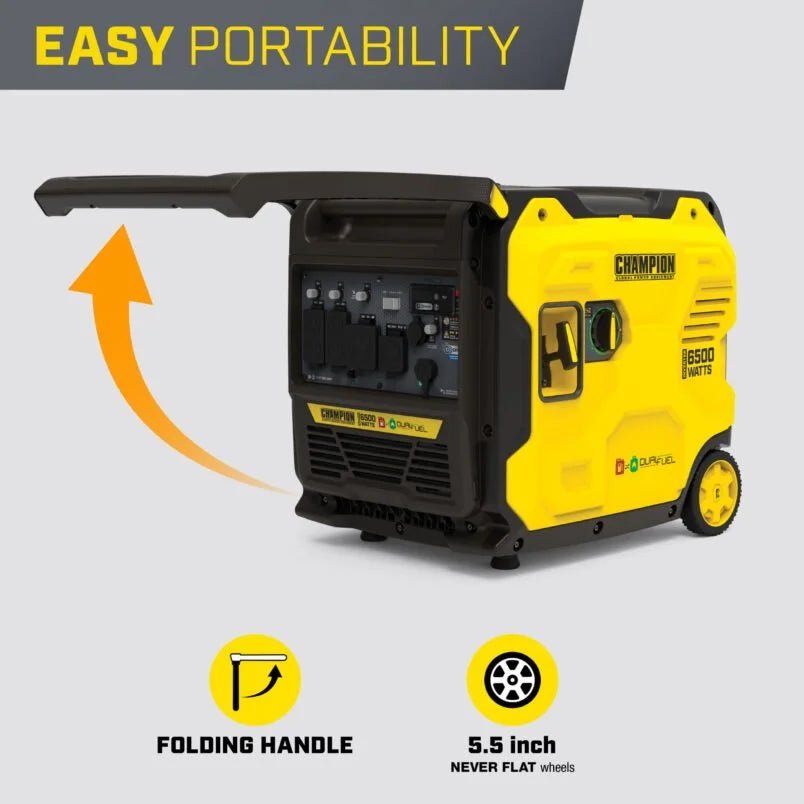 Champion Power Equipment 6500W Dual Fuel Ports Inverters Generator 201532 - Prioka