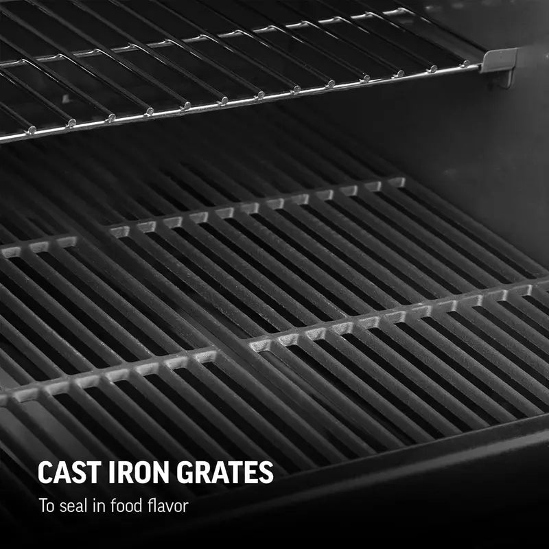 Char-Griller Texas Trio 3-Burner Dual Fuel Grills with Smoker - Prioka