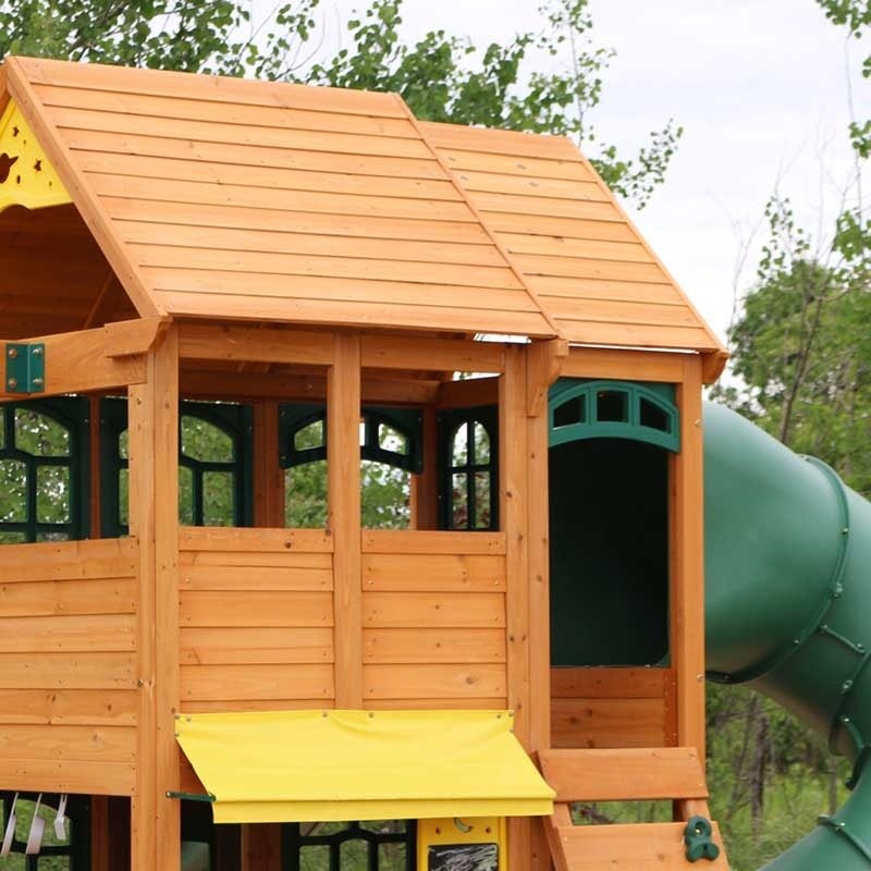 Charleston Lodge Wooden Swing Set / Playset - Prioka