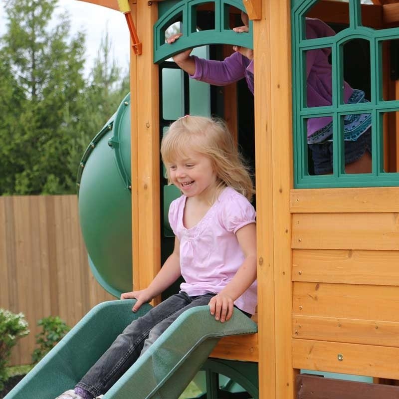 Charleston Lodge Wooden Swing Set / Playset - Prioka