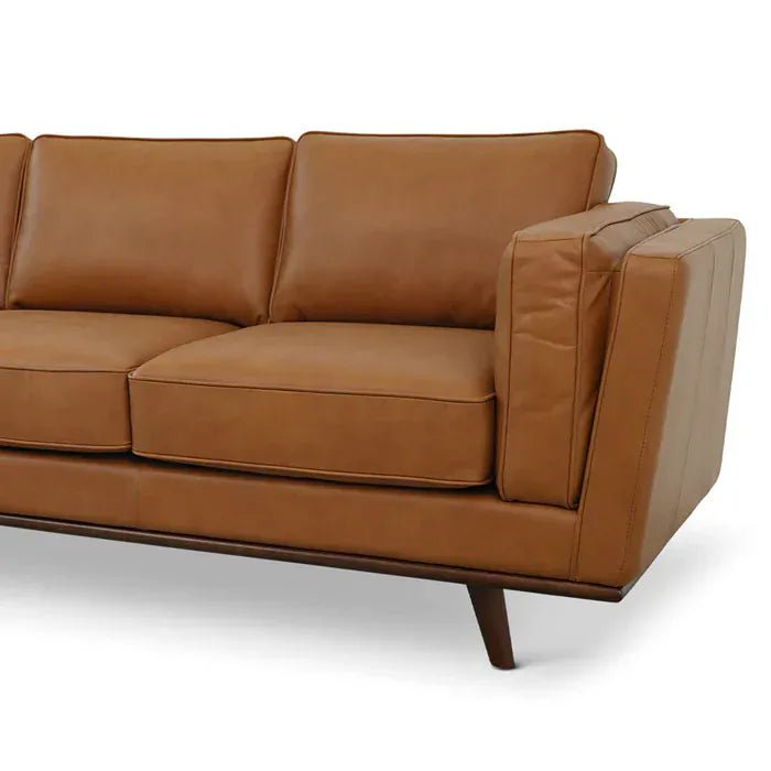 Chase Top-Grain Leather Sofa, 90 Inches MCM - Prioka