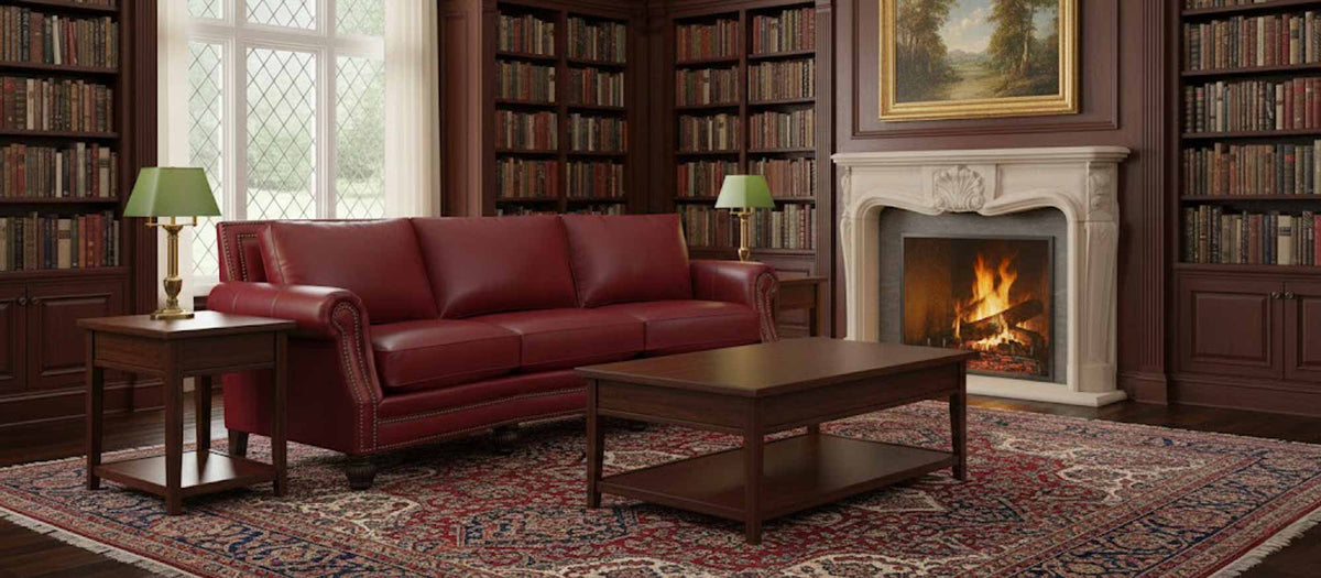 Chex Leather Conversation Sofa - Prioka