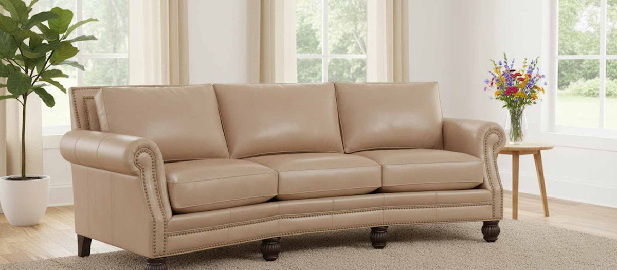 Chex Leather Conversation Sofa - Prioka