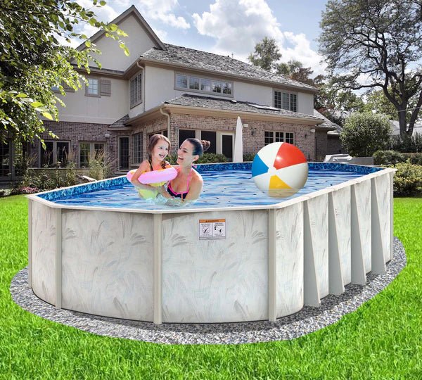 Coastal 5″ Steel Frame Oval Swimming Pool & Bundles - Prioka