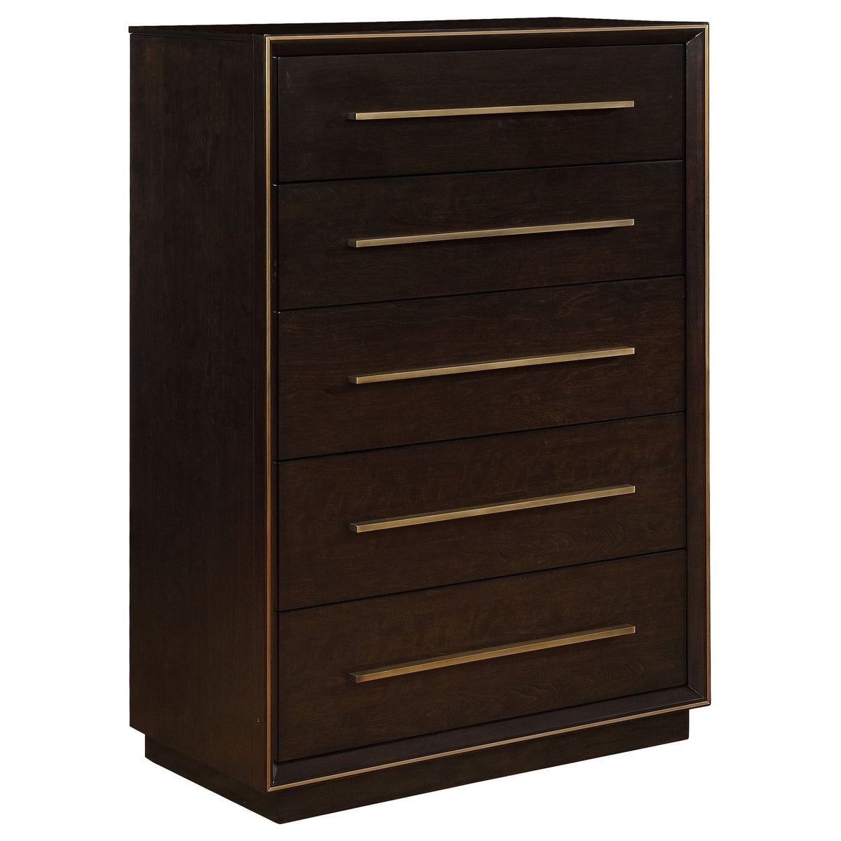 Coaster Fine Furniture Durango Bedroom Set – Grid-Tufted Velvet Headboard & Gold Hardware - Prioka