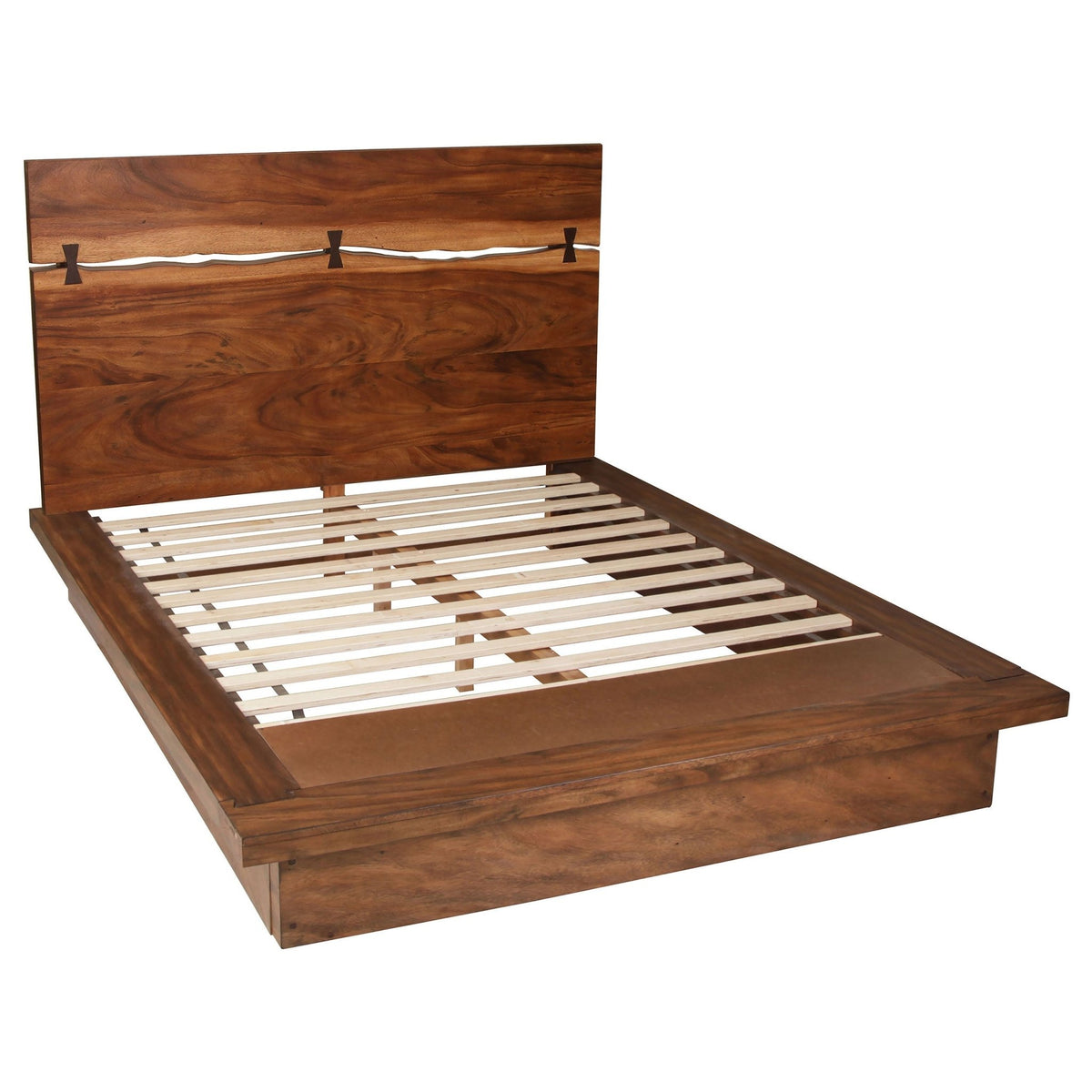 Coaster Fine Furniture Winslow Bedroom Set – Smokey Walnut Platform Bed with Storage - Prioka