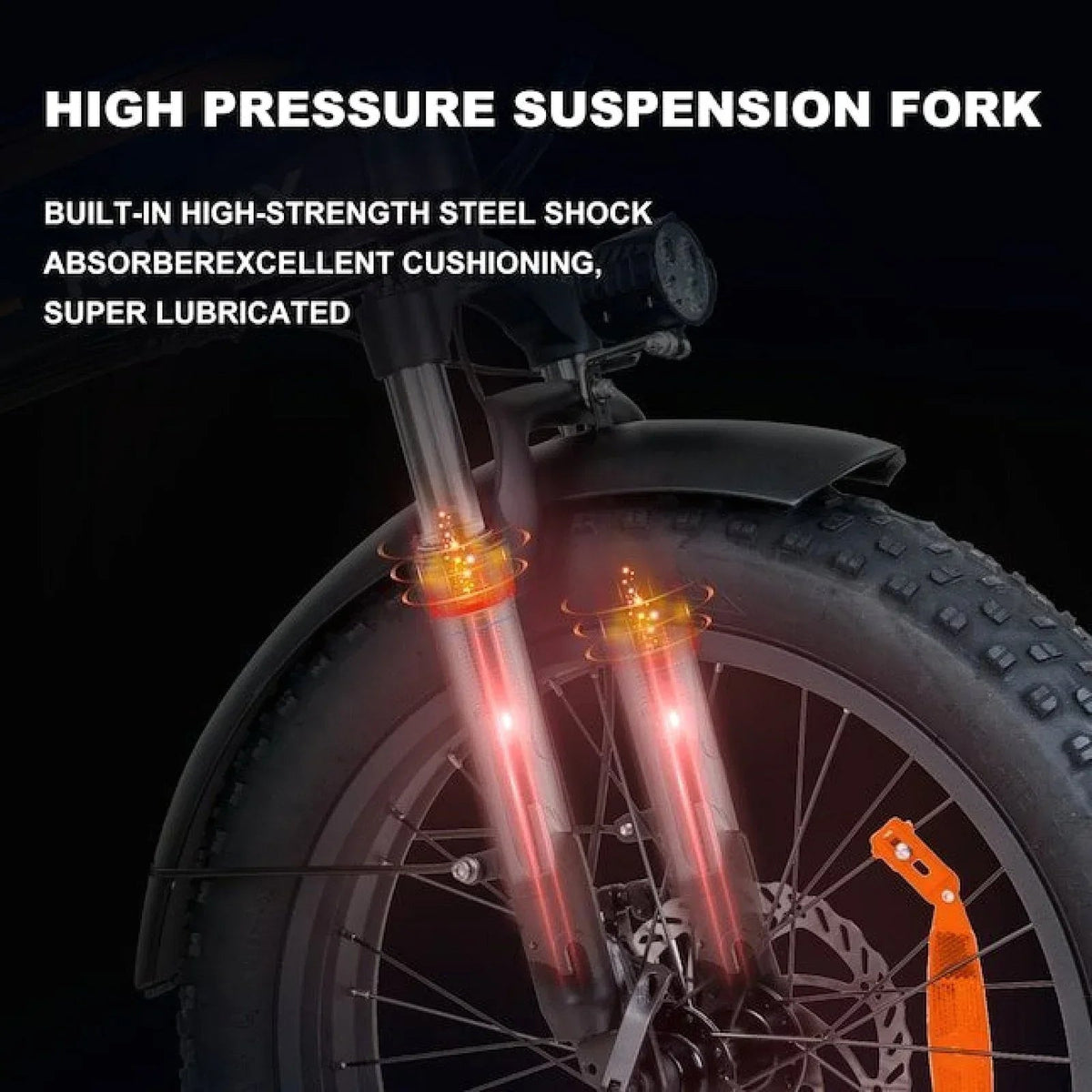 Colorway Orange 750W Fat Tire Electric Bike - Prioka
