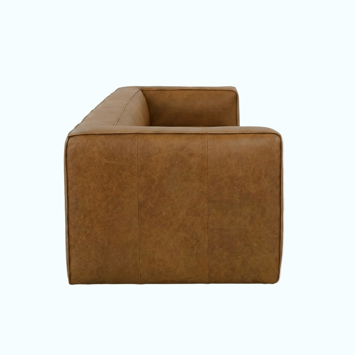 Colton Tan Leather Sofa - Prioka