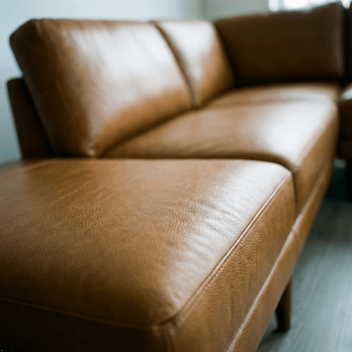 Corbin Top-Grain Leather Sectional - Prioka
