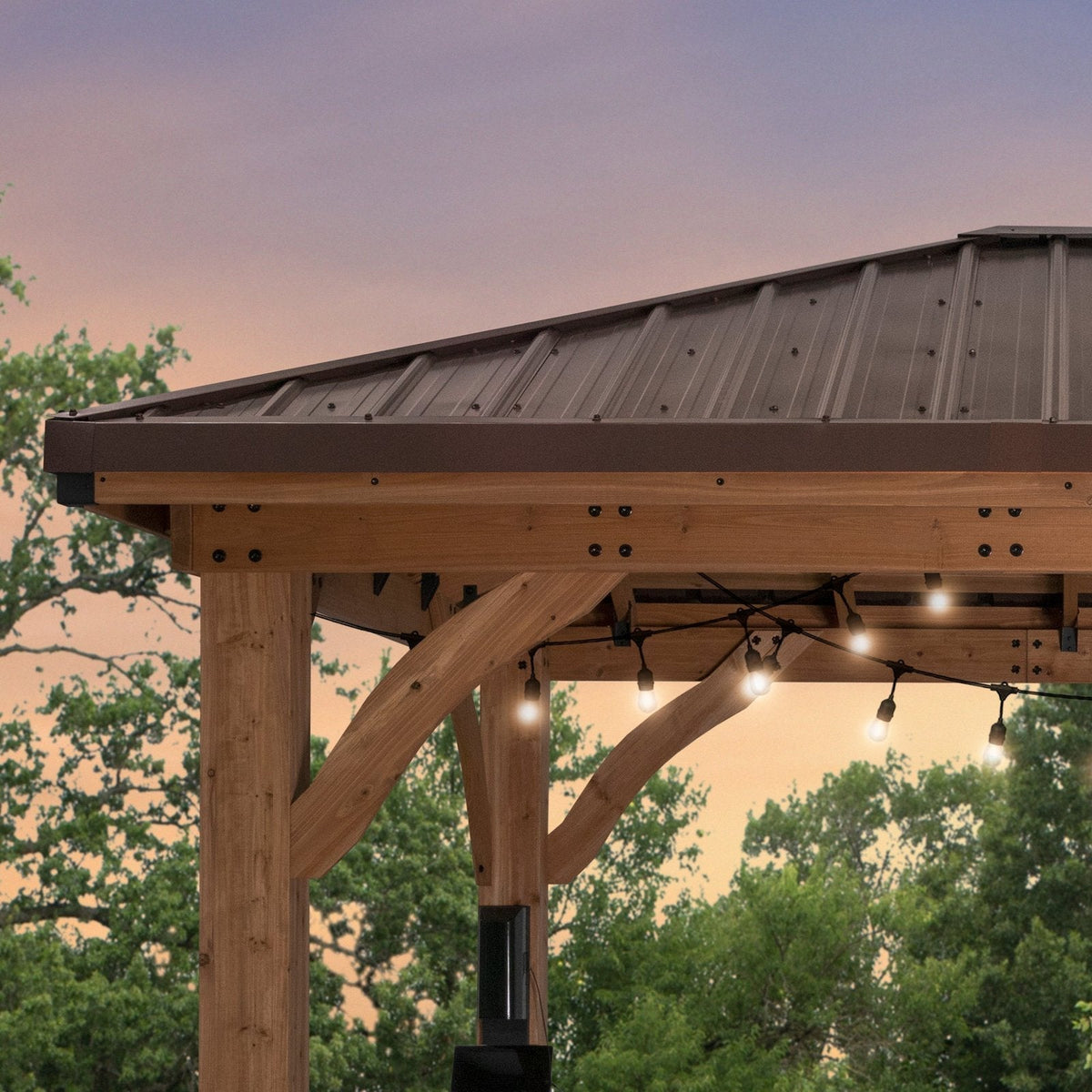 Cordova 14×10 Outdoor Gazebo with Steel Frame and Weather-Resistant Canopy - Prioka