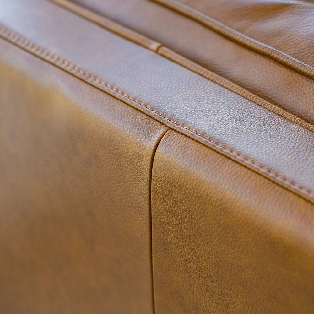 Corner Top-Grain Leather Sectional - Prioka