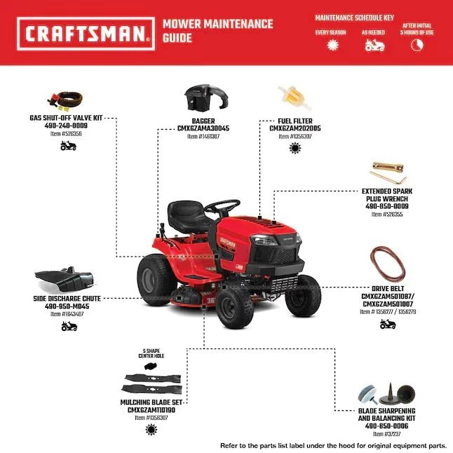 CRAFTSMAN T100 11.5 HP Riding Lawn Mower - Prioka