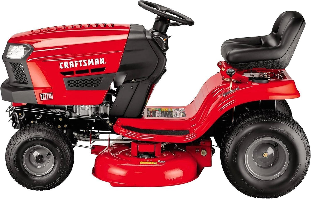Craftsman T110 42-Inch 17.5 HP Gas Riding Mower with 7-Speed Manual Transmission - Prioka