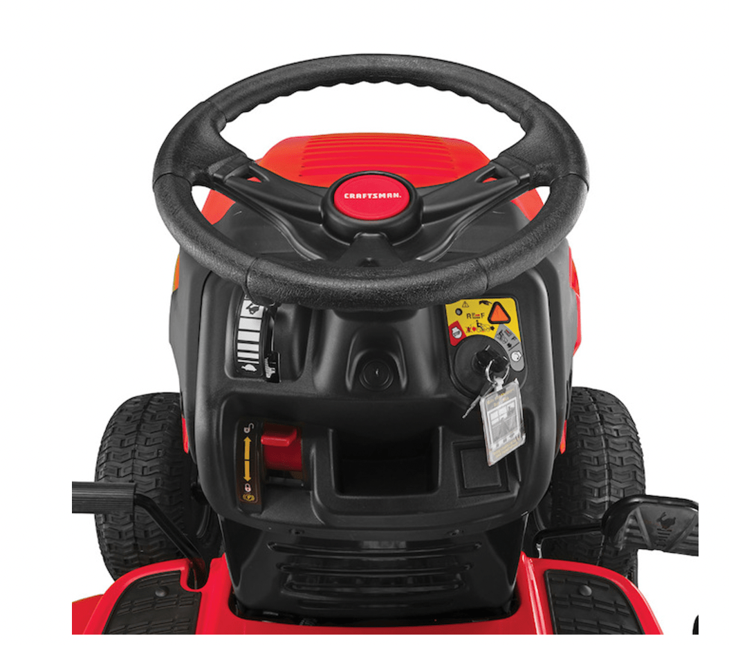 Craftsman T140 | 46″ 18.5HP Riding Mower | 540cc Briggs and Stratton Engine | Turf Saver Wheels - Prioka