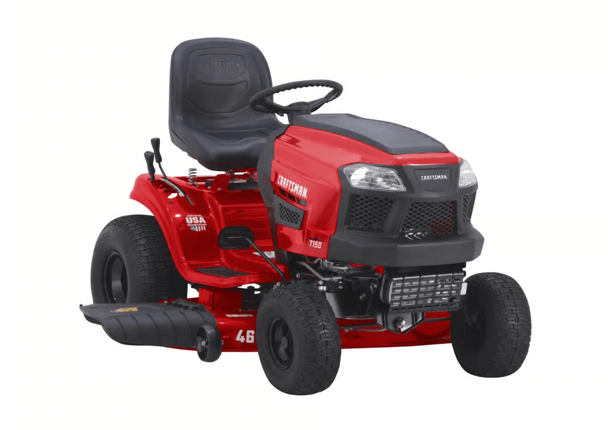 Craftsman T150 Gas Lawn Tractor | 46-in | 540cc | 19HP Briggs and Stratton Engine | Turn Tight Technology - Prioka