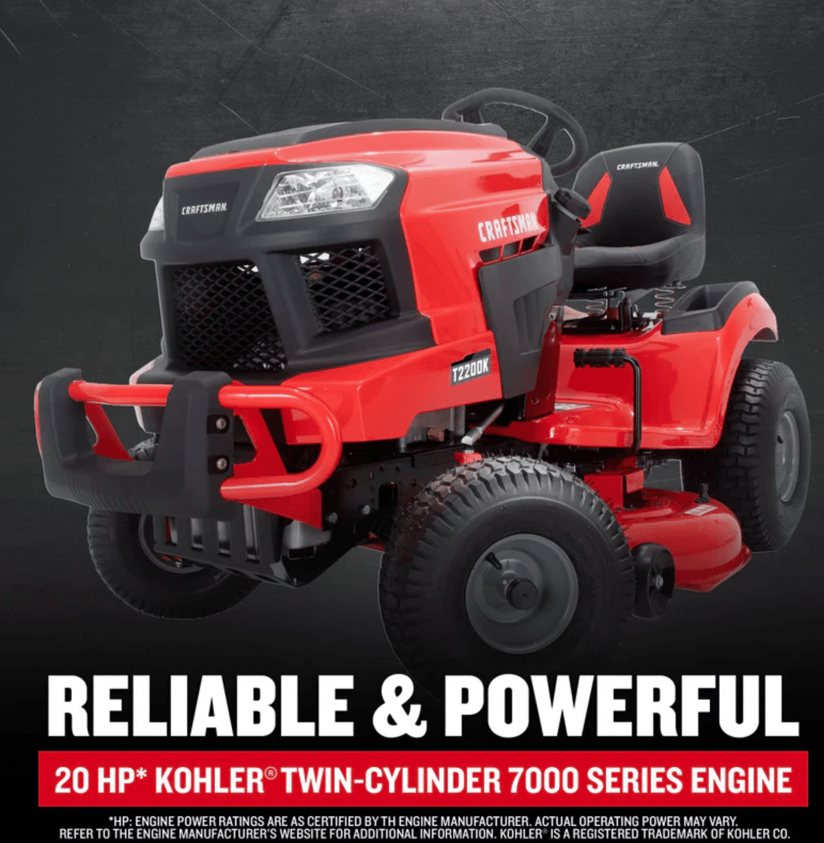 Craftsman T2200K | 42-in 20 HP 725cc Hydrostatic Riding Mower - Prioka