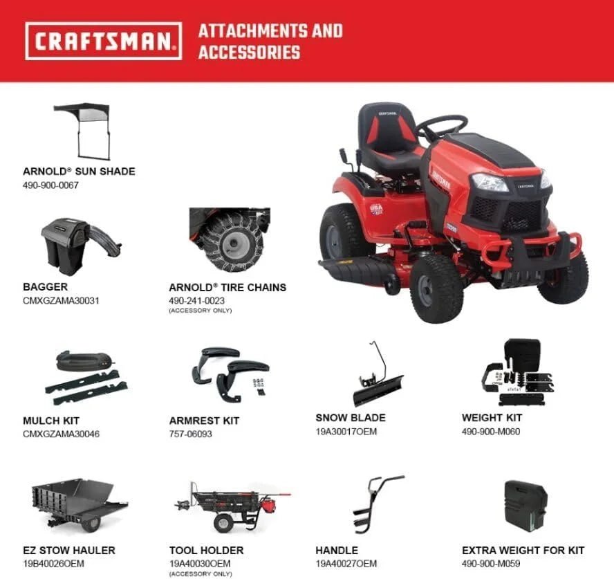 Craftsman T2200K 42-in 20 HP 725cc Hydrostatic Riding Mowers. - Prioka