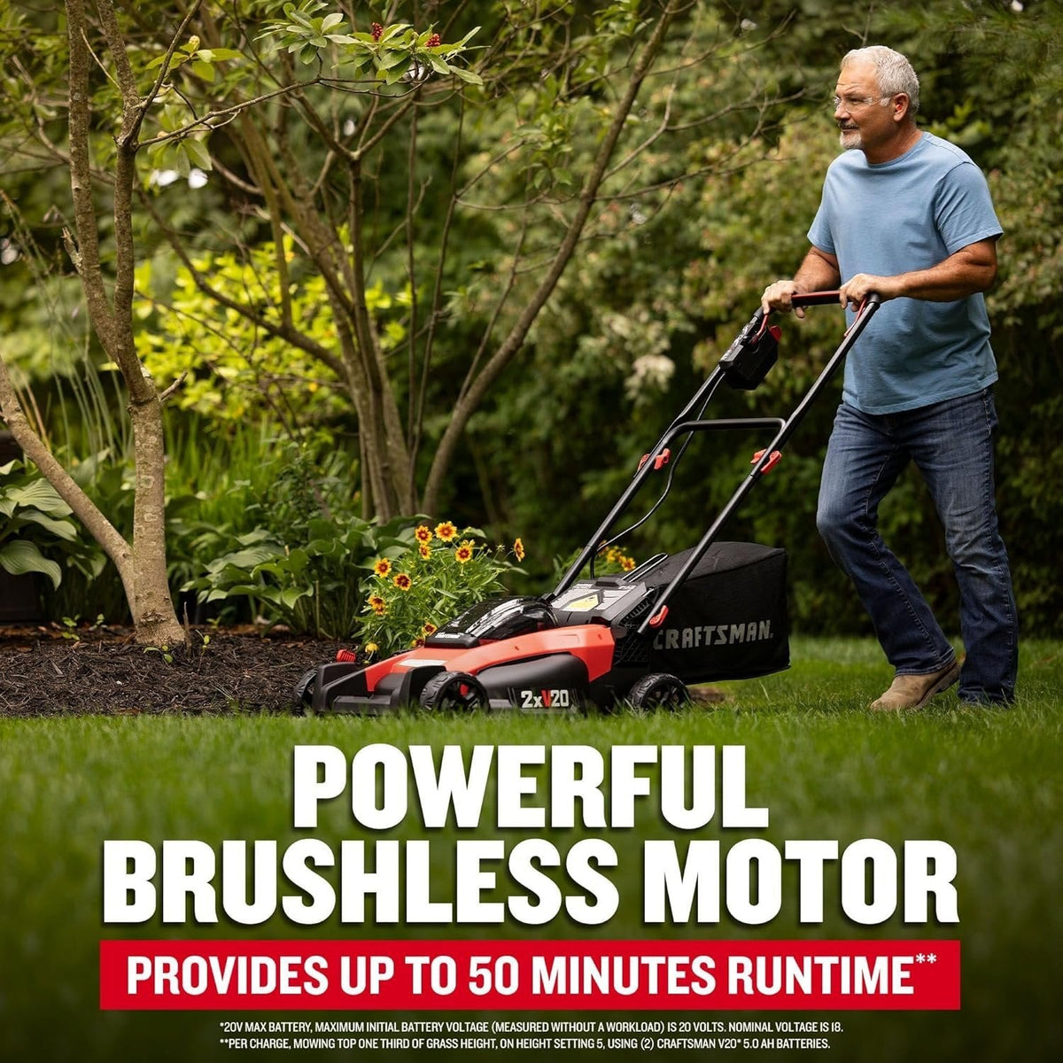 CRAFTSMAN V20 20-Inch Cordless Push Lawn Mower - Prioka