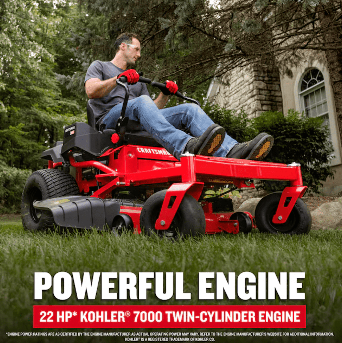 CRAFTSMAN Z5800 | 54in 24HP Zero-Turn Riding Mower | 24 HP Kohler Engine | High-Back Seat (17RRFACW093) - Prioka