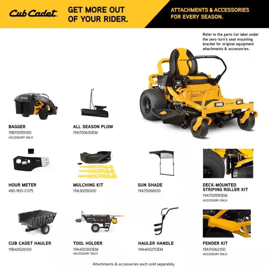Cub Cadet Ultima ZT1 50″ Zero-Turn Riding Lawn Mower – Power, Precision &038; Comfort - Prioka