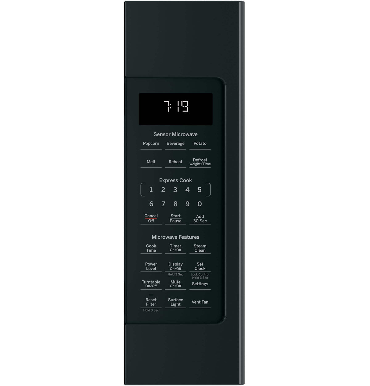 GE – 1.9 Cu. Ft. Over-the-Range Microwave with Sensor Cooking and Steam Cleaning – Black