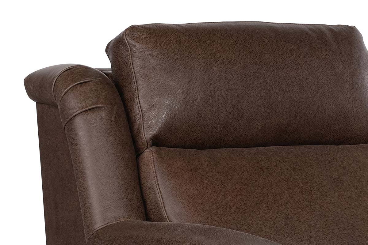 Dale Leather Power "WALL HUGGER" Pillow Back Living Room Reclining Chair - Prioka