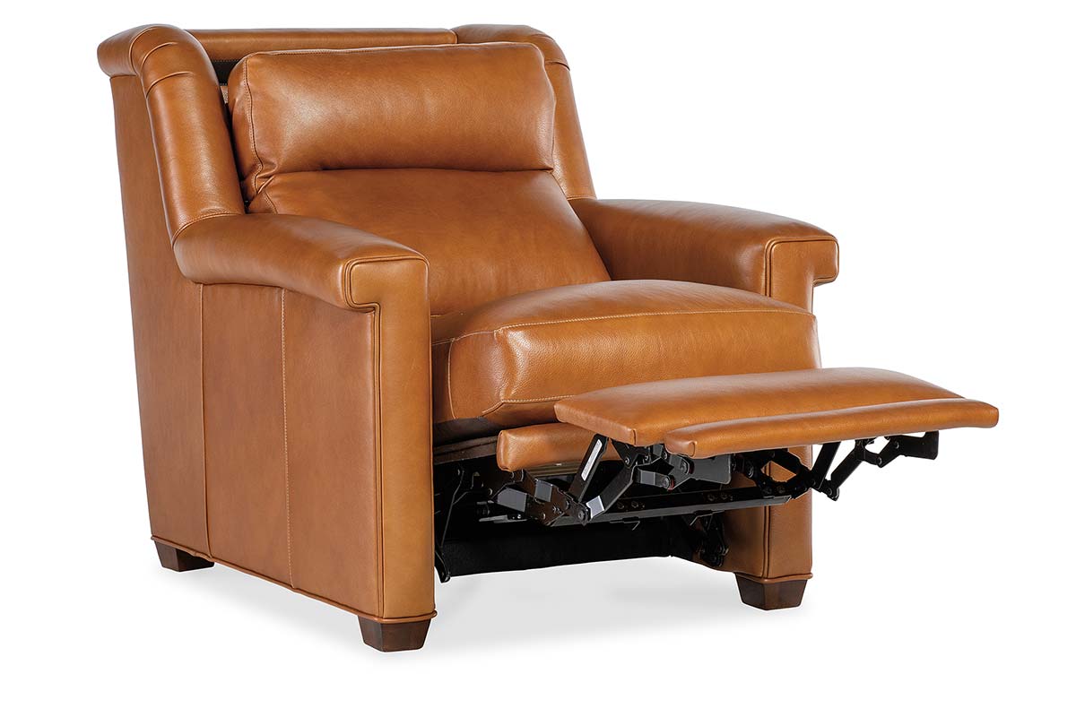 Dale Leather Power "WALL HUGGER" Pillow Back Living Room Reclining Chair - Prioka