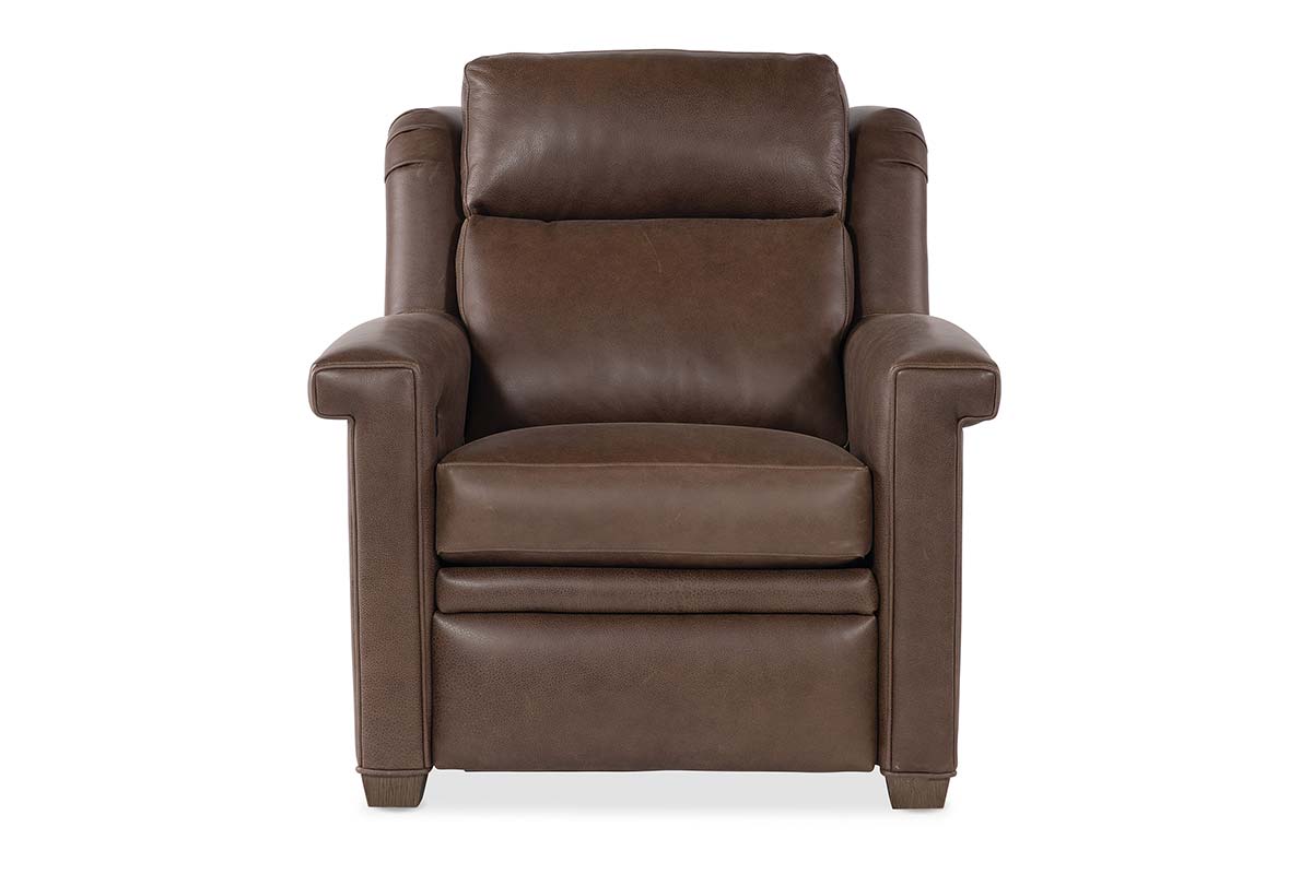 Dale Leather Power "WALL HUGGER" Pillow Back Living Room Reclining Chair - Prioka