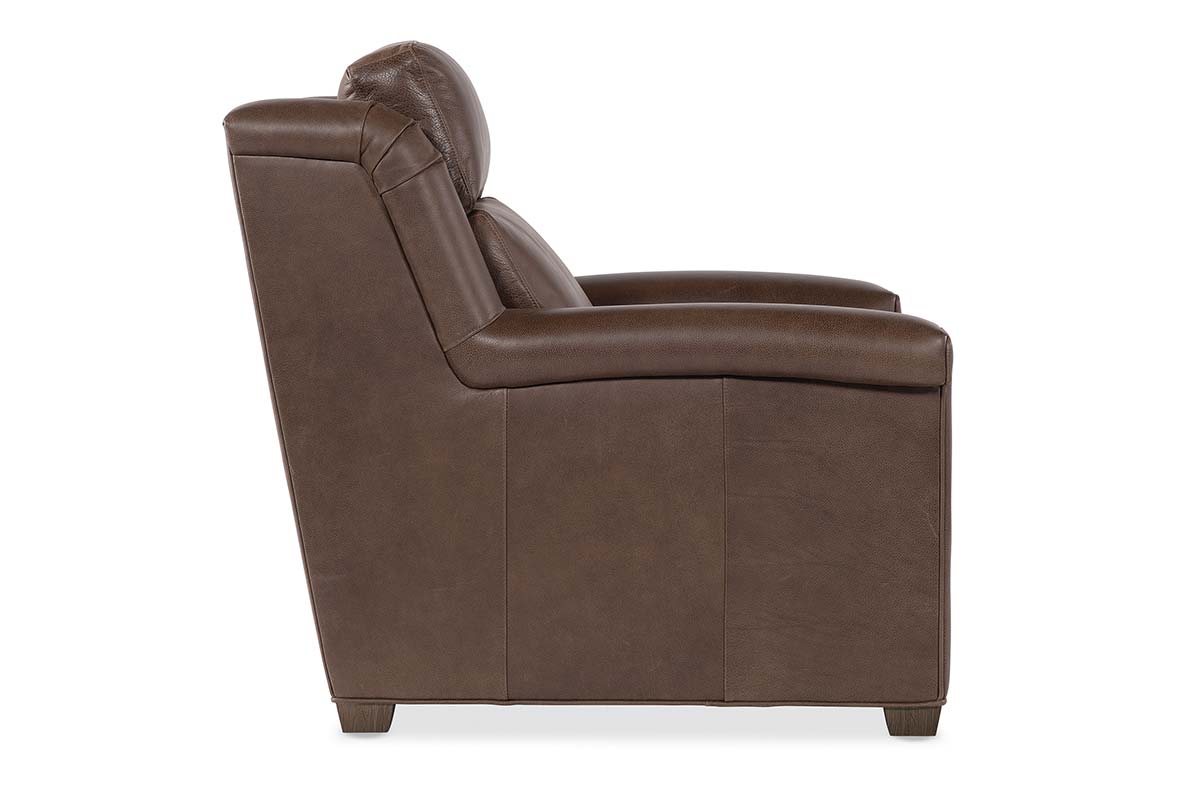 Dale Leather Power "WALL HUGGER" Pillow Back Living Room Reclining Chair - Prioka