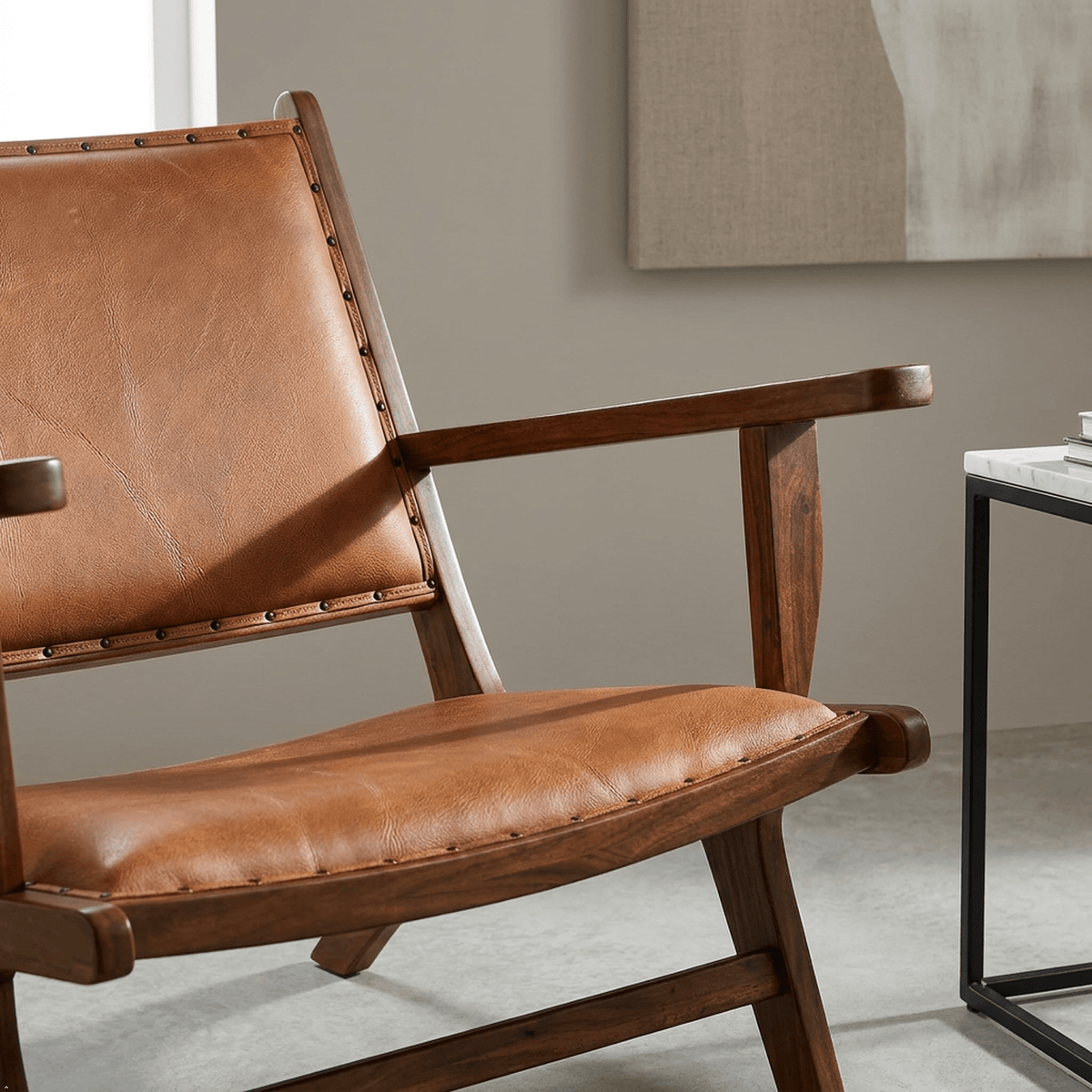Daniel Tan Leather Armchair - Prioka