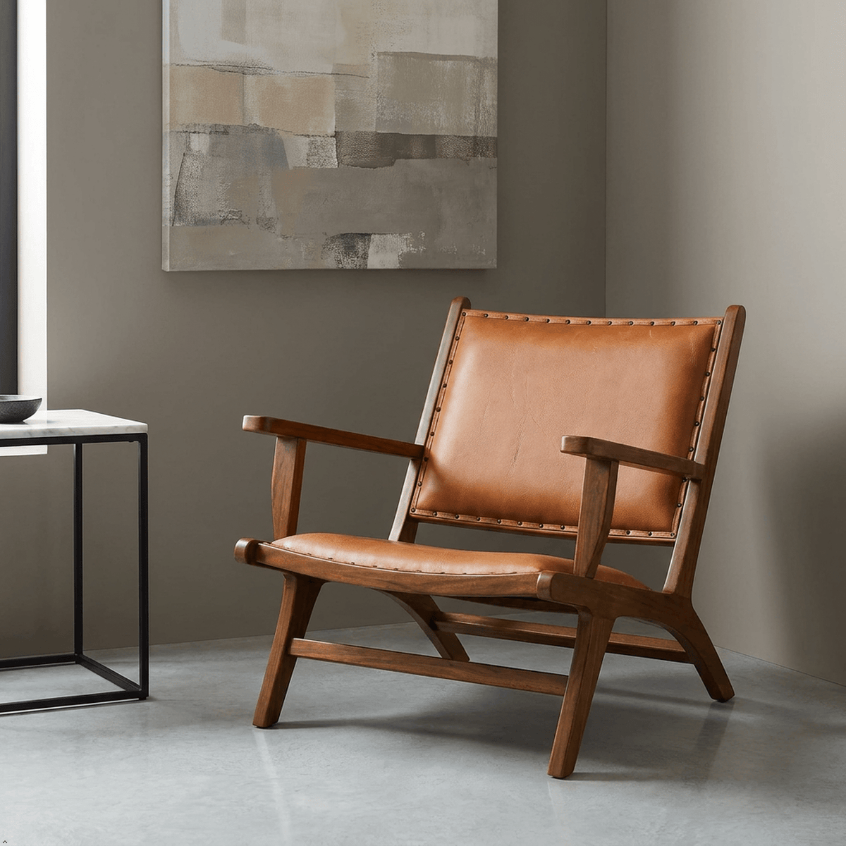 Daniel Tan Leather Armchair - Prioka
