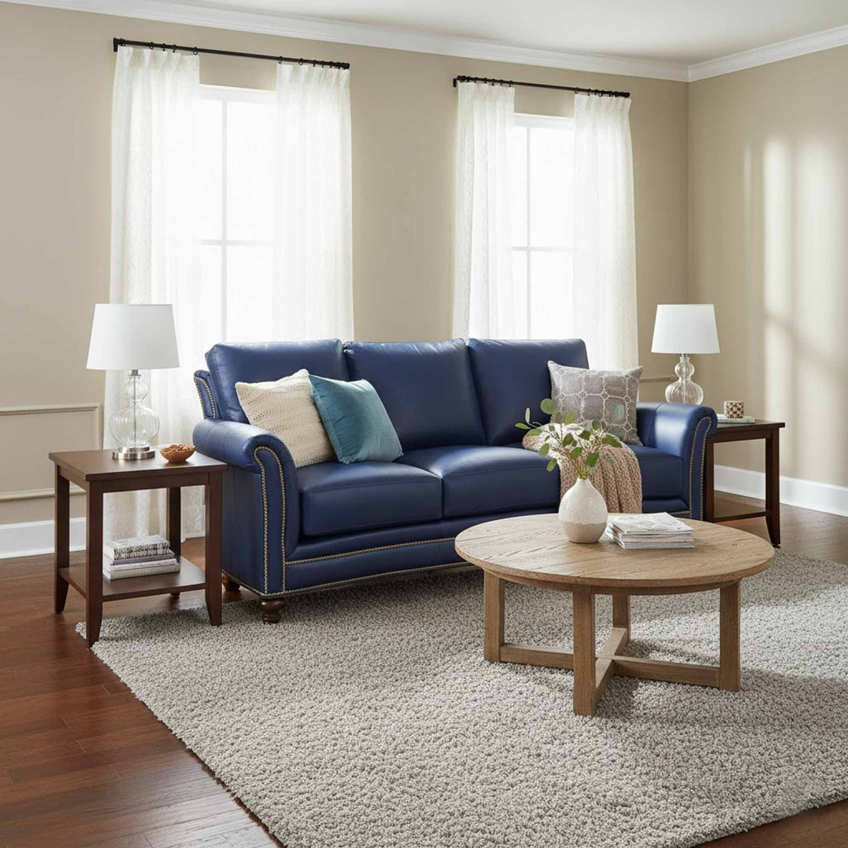 Davis Leather Sofa - Prioka