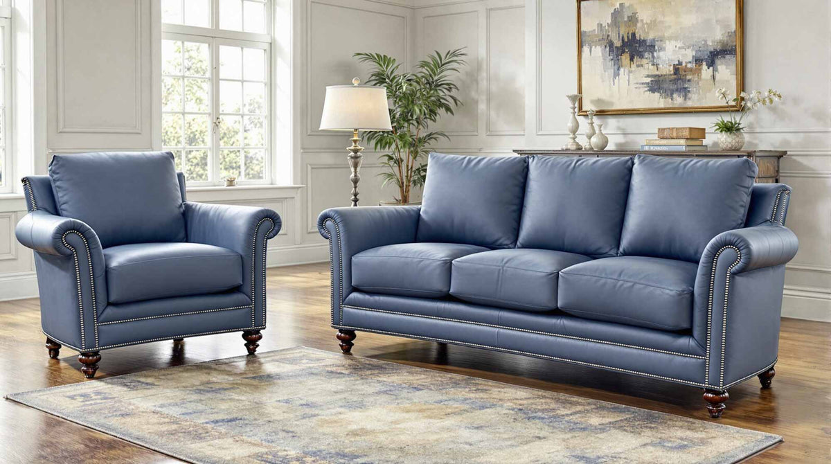 Davis Leather Sofa - Prioka