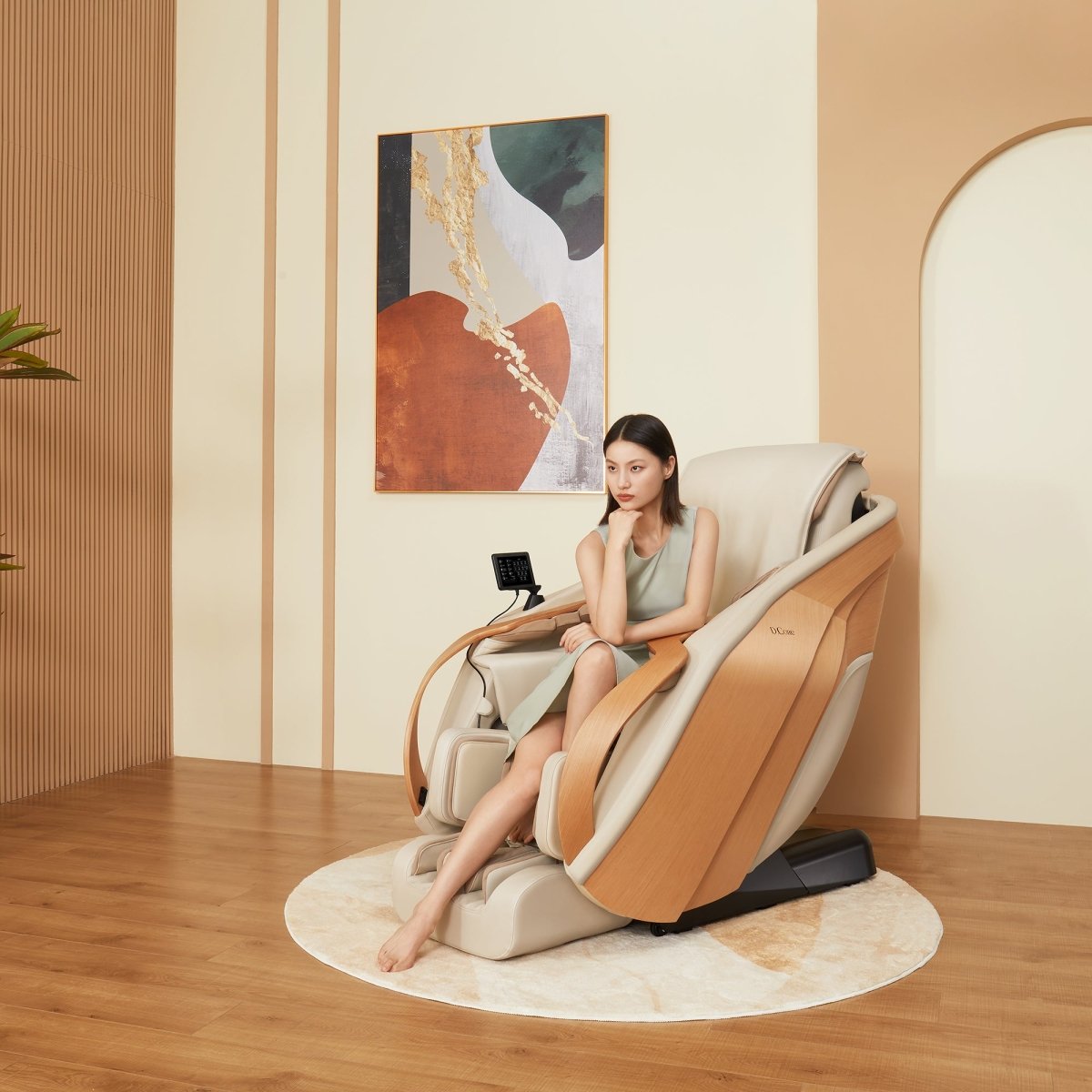 DCore 2 - Made in Japan Ultra Premium Massage Chair w/ Oak Side Panels - Prioka