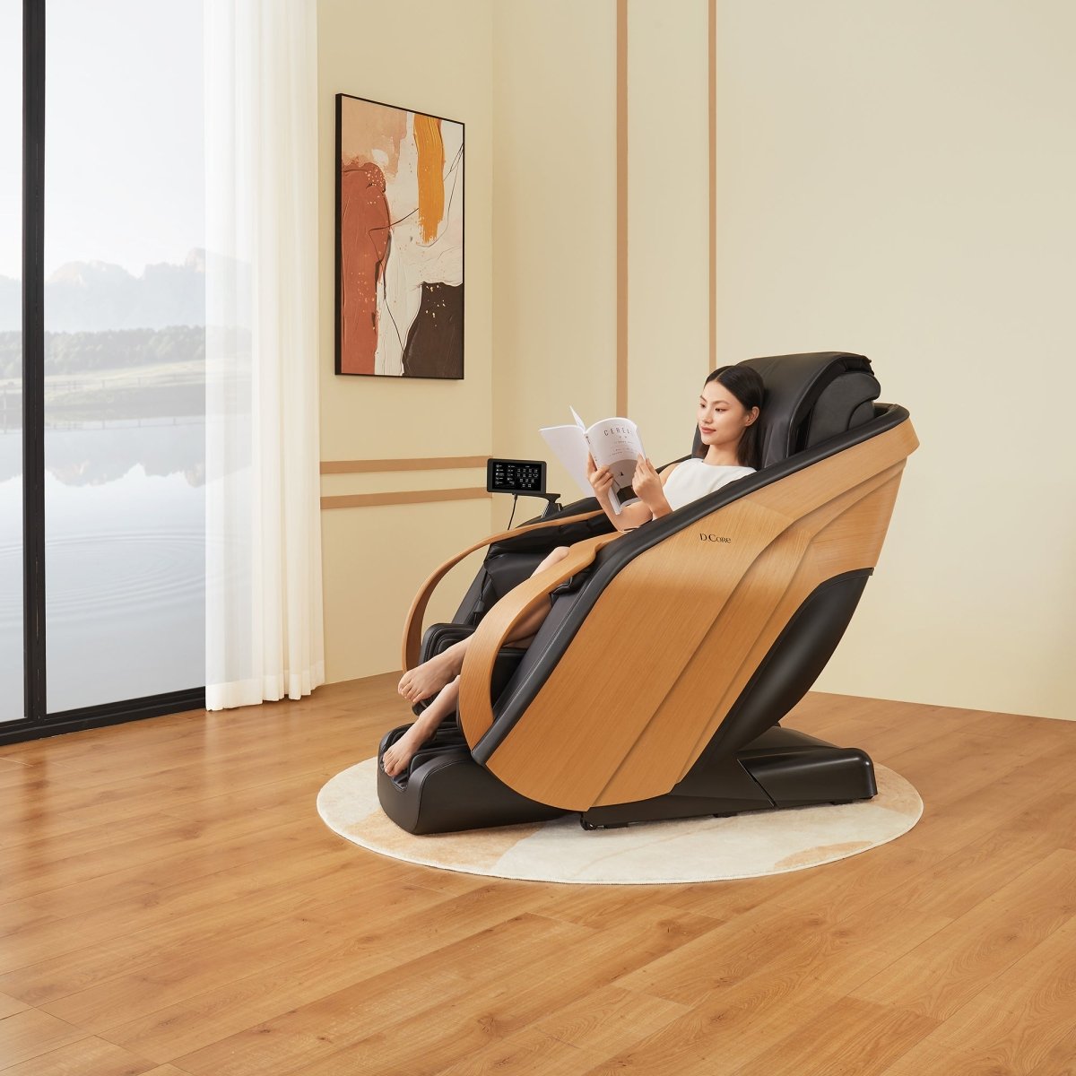 DCore 2 - Made in Japan Ultra Premium Massage Chair w/ Oak Side Panels - Prioka