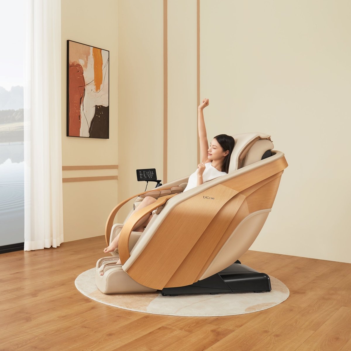 DCore 2 - Made in Japan Ultra Premium Massage Chair w/ Oak Side Panels - Prioka