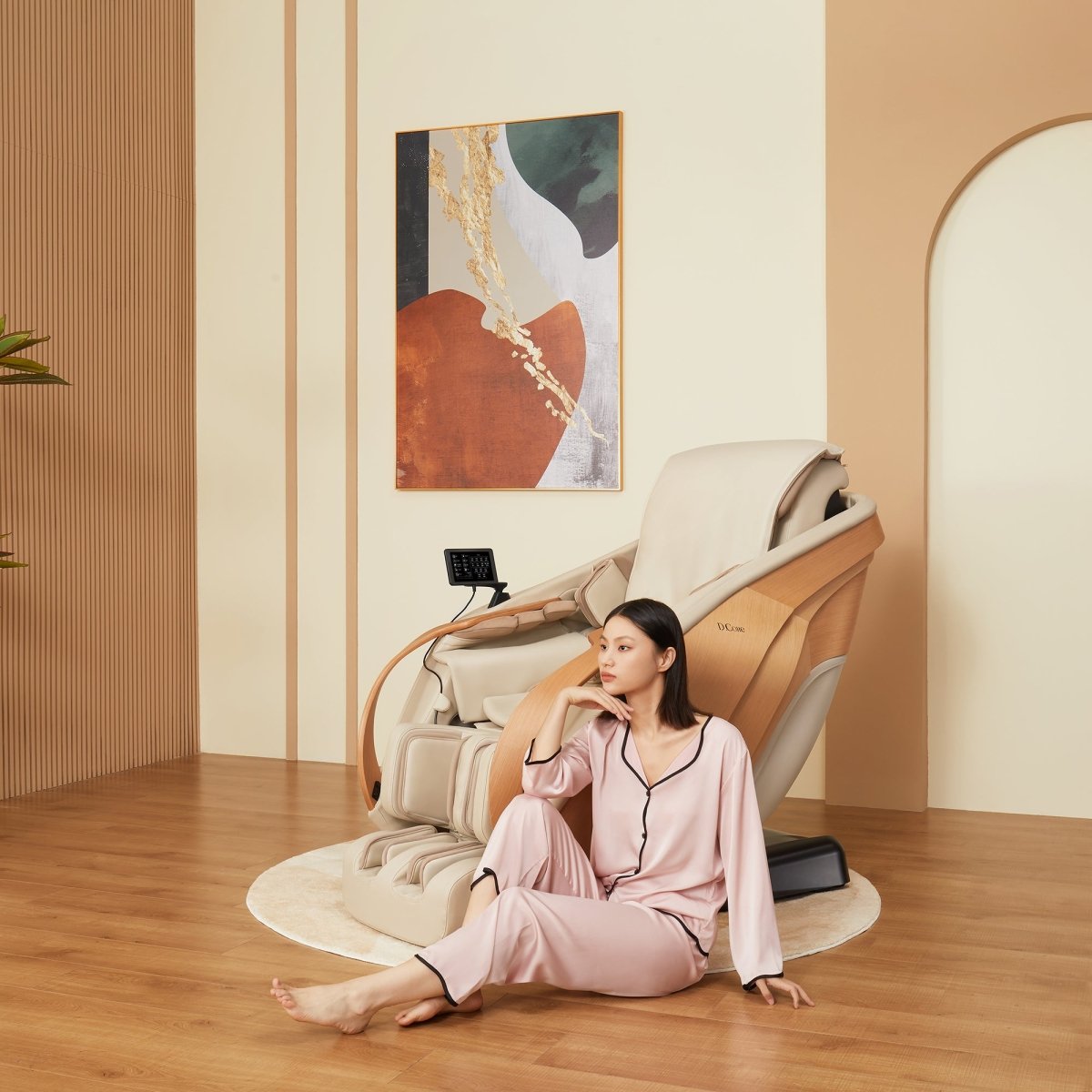 DCore 2 - Made in Japan Ultra Premium Massage Chair w/ Oak Side Panels - Prioka