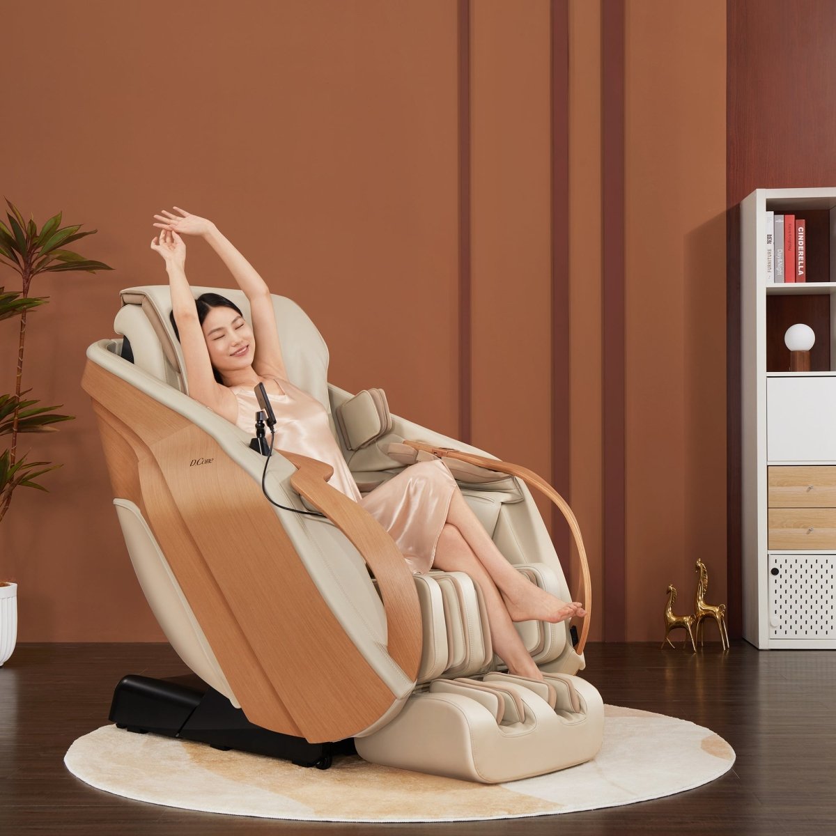 DCore 2 - Made in Japan Ultra Premium Massage Chair w/ Oak Side Panels - Prioka