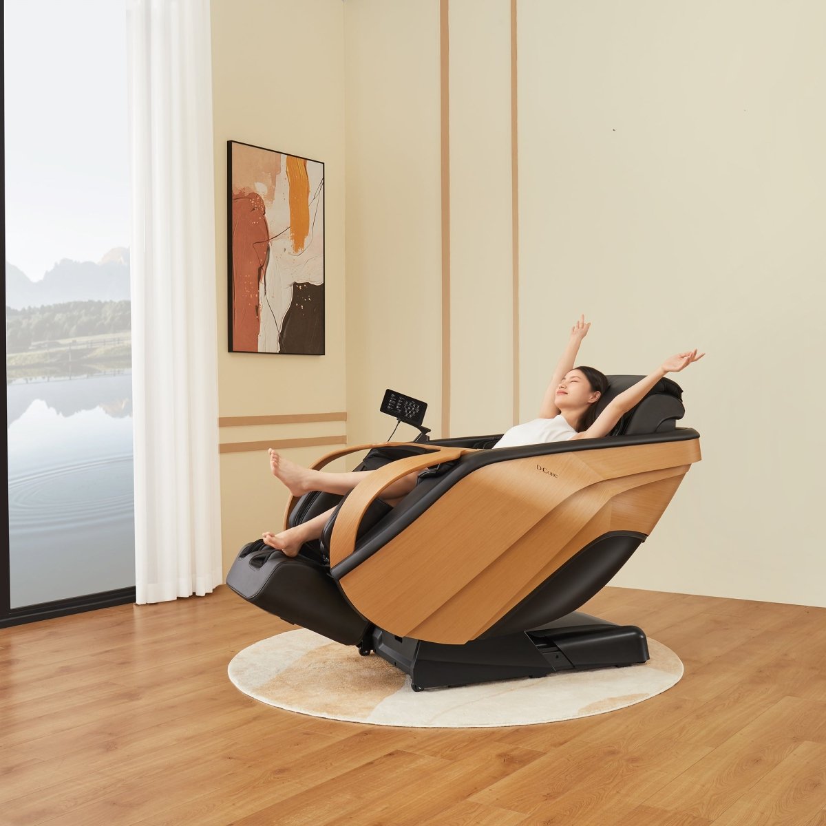 DCore 2 - Made in Japan Ultra Premium Massage Chair w/ Oak Side Panels - Prioka