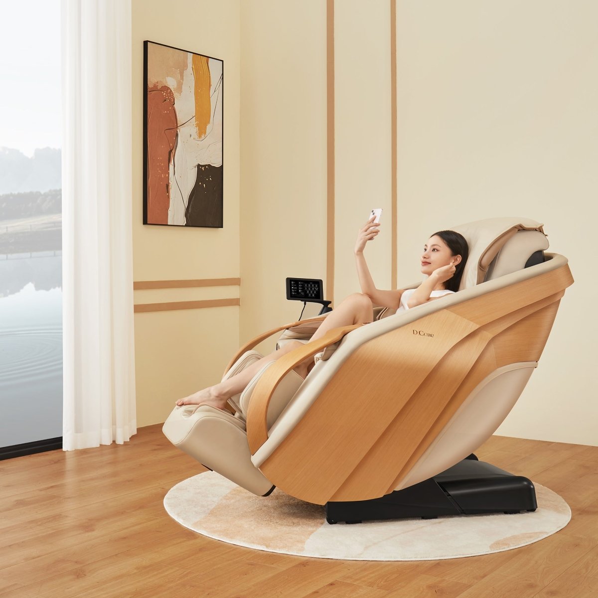 DCore 2 - Made in Japan Ultra Premium Massage Chair w/ Oak Side Panels - Prioka