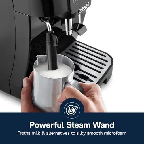 De’Longhi Magnifica Start Automatic Espresso Machine with Manual Milk Frother & Built in Grinder – 3 One-Touch Recipes, Easy-to-Clean, Home Barista Coffee Maker for Lattes, Cappuccino, Iced Coffees - Prioka