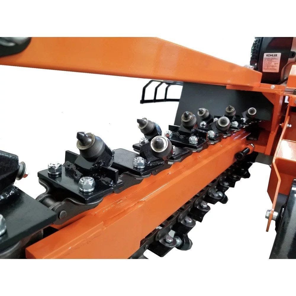 Detail K2 OPT118 18 in. 7 HP Trencher with kohler CH270 Command PRO Commercial Gas Engine - Prioka