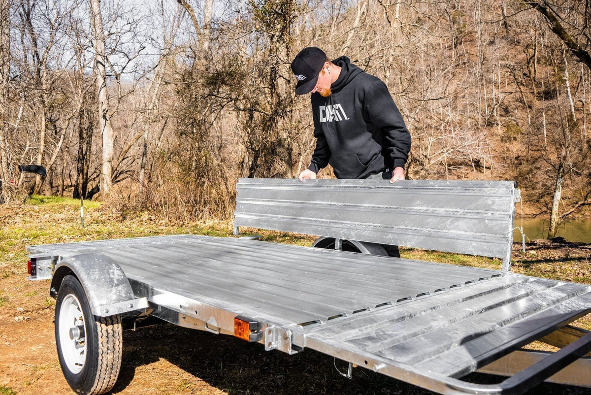 DK2 4.5-ft x 7.5-ft Steel Utility Trailer ( 1295-lb Capacity ) 2491712 - Prioka