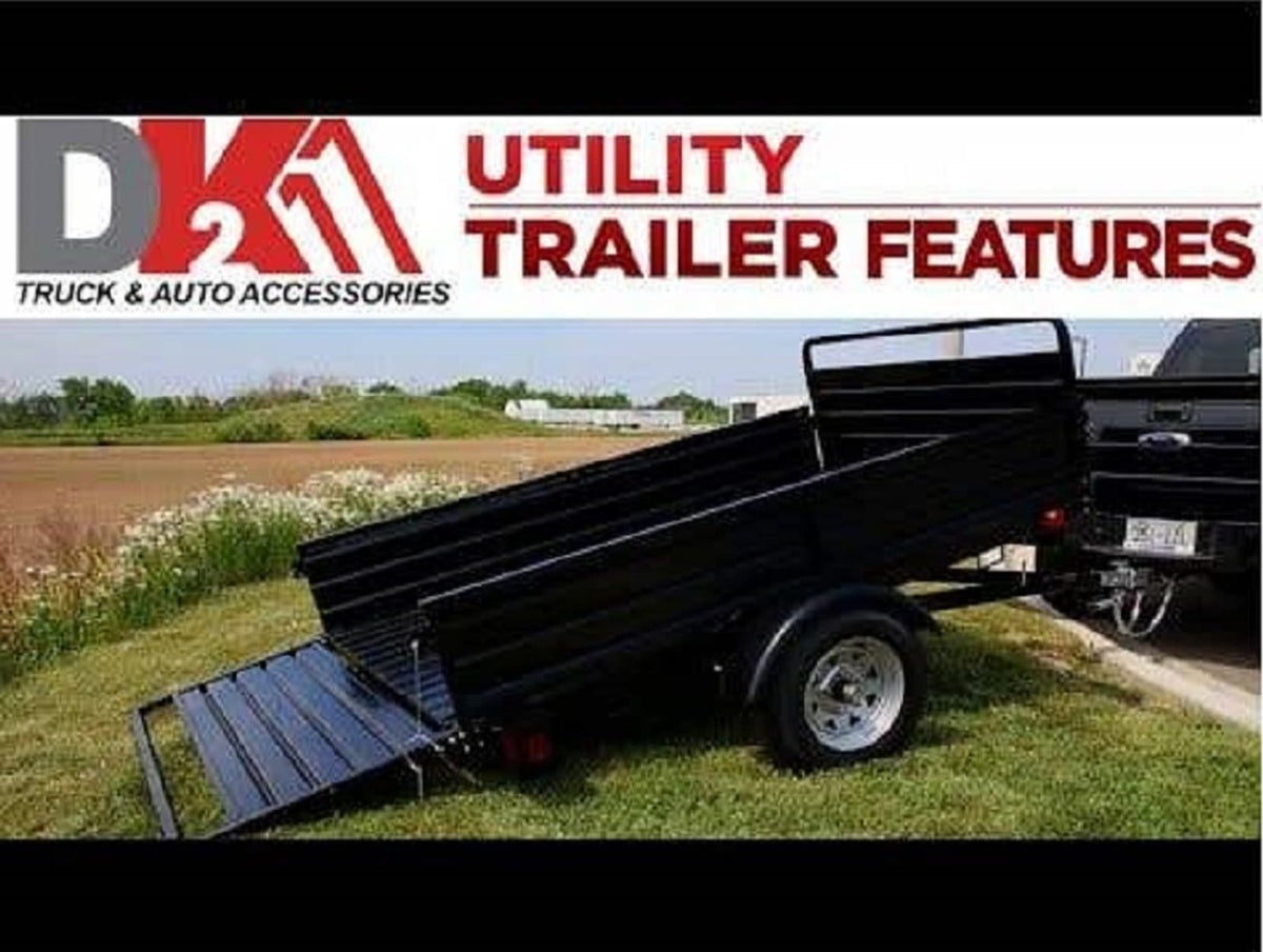 DK2 4.5-ft x 7.5-ft Steel Utility Trailer ( 1639-lb Capacity ) 2491710 - Prioka